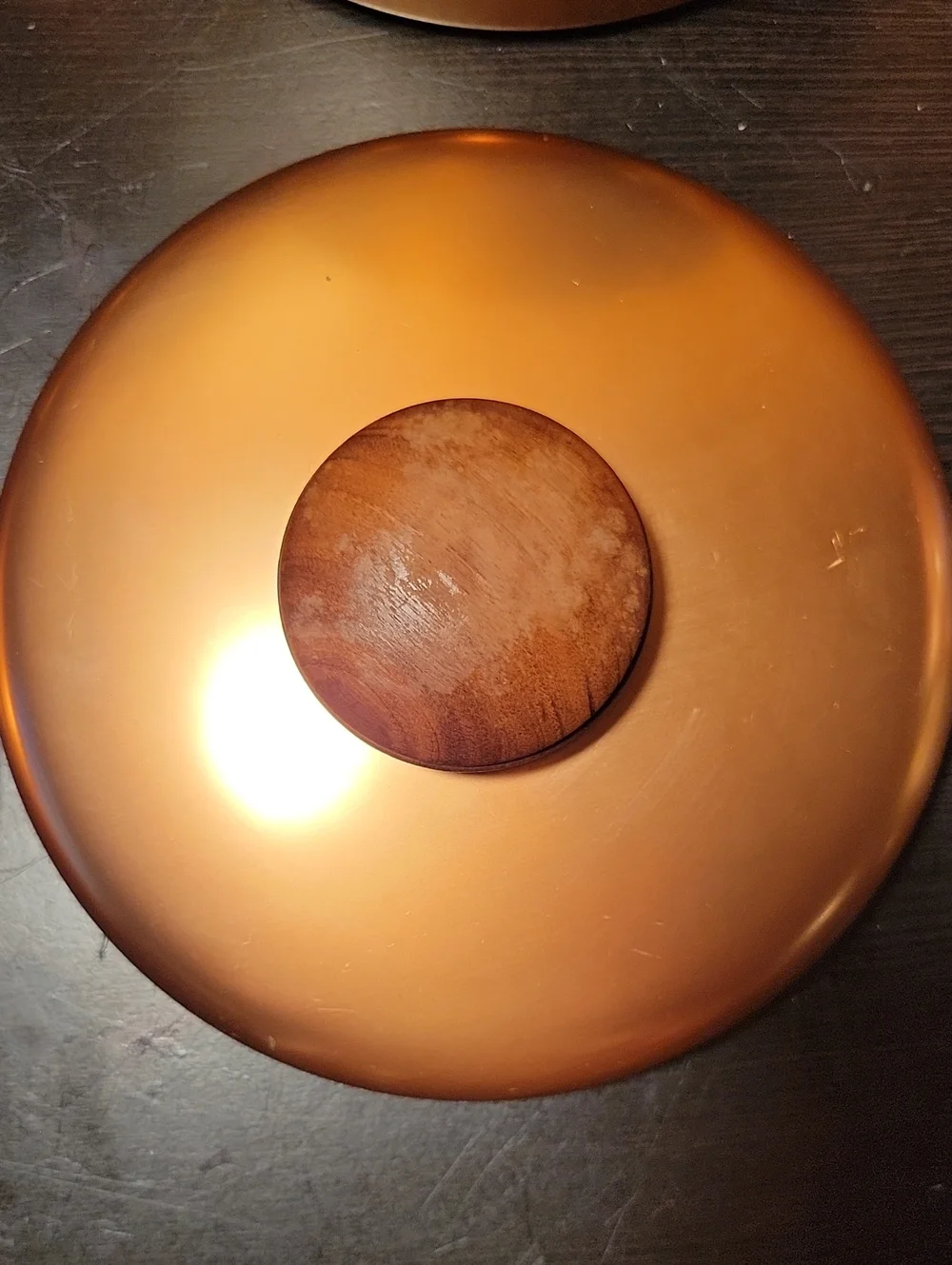 Vintage Mirro Copper Tone Metal Canister Set - 2 Pieces